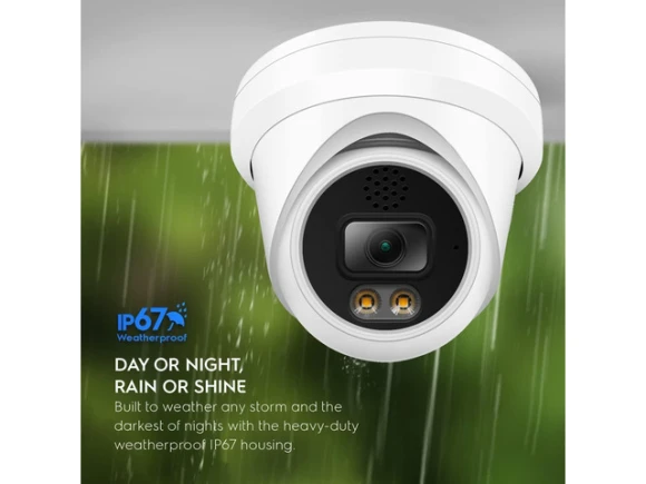 6 MP Turret Dome IP Camera — Security Camera, Trisvision