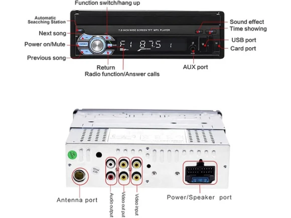 7-Inch Single-DIN Car Stereo — Car Infotainment System, Xelite