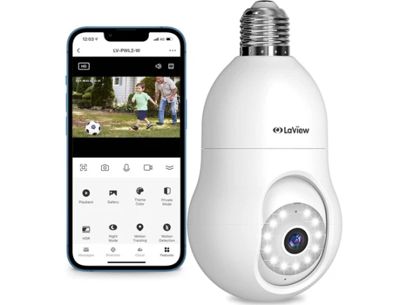 Bulb Security Camera — Security Camera, LaView