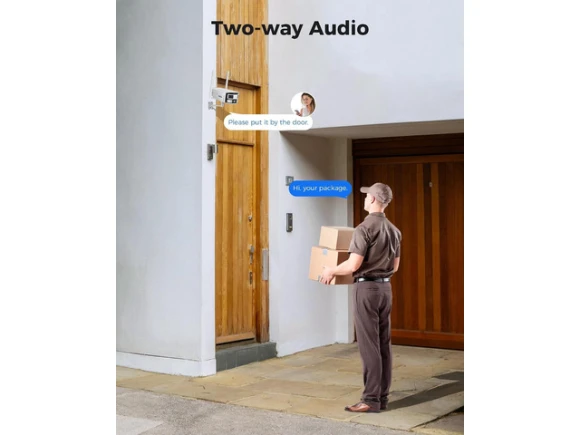 Dual-Lens Surveillance Camera, 4MP — Security Camera, Hiseeu