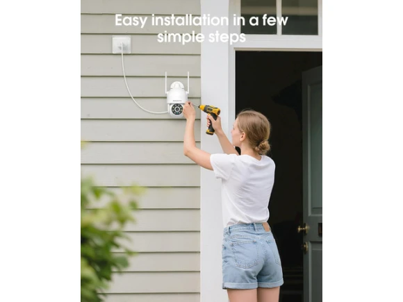 Outdoor Security Camera, 2 Pack — Security Camera, Trisvision