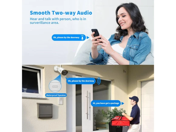 Wireless Outdoor Security Camera, 5MP — Security Camera, Hiseeu
