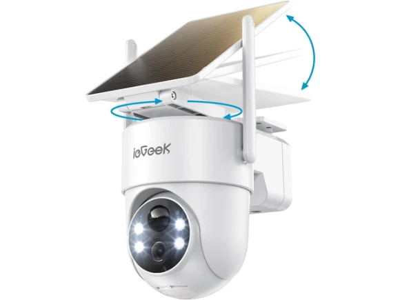 Wireless Outdoor Security Camera with Removable Solar Panel — Security Camera, iegeek