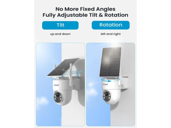 Wireless Outdoor Security Camera with Removable Solar Panel — Security Camera, iegeek