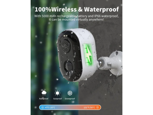 Wireless Outdoor Security Camera — Security Camera, Trisvision