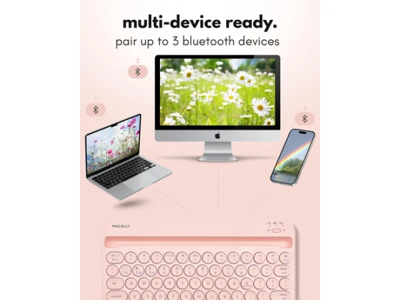 Bluetooth Keyboard for iPad, Tablets, and iPhone — Bluetooth Keyboard, Macally