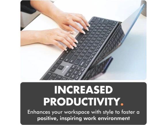 Full-Size Gray Bluetooth Keyboard — Bluetooth Keyboard, TAURKENAM