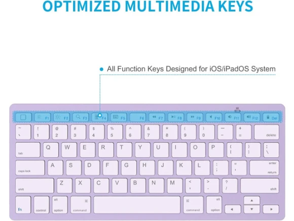 Purple Bluetooth Keyboard — Bluetooth Keyboard, OMOTON