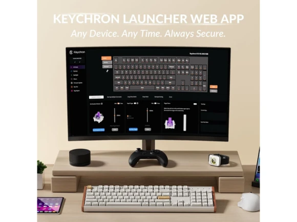 White Wireless Keyboard — Bluetooth Keyboard, Keychron