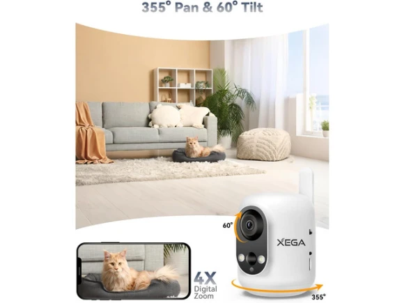 2K Cellular Security Camera — Security Camera, Xega
