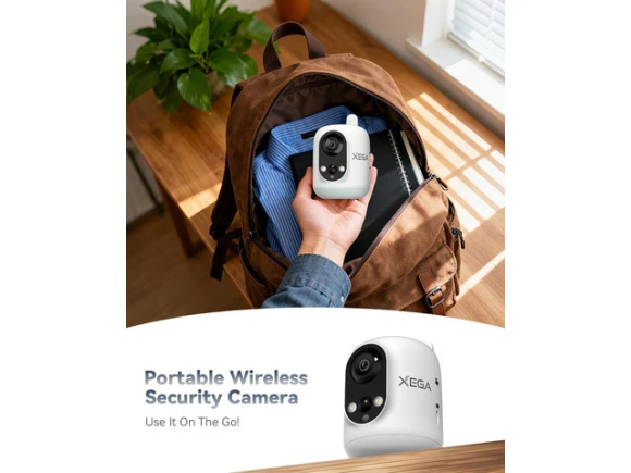2K Cellular Security Camera — Security Camera, Xega