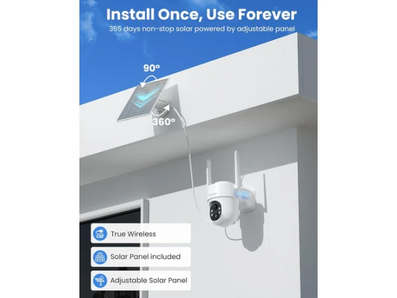 3MP Outdoor Security Camera — Security Camera, Trisvision