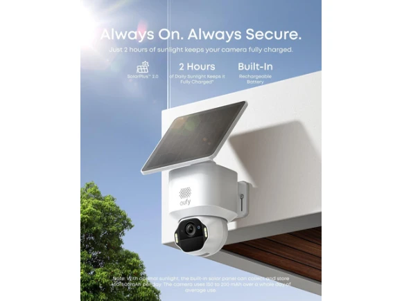 4K Wireless Solar-Powered Outdoor Security Camera — Security Camera, eufy