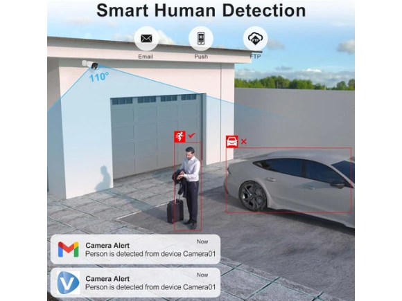 4MP Bullet PoE IP Camera with 2.8 mm Lens — Security Camera, Anpviz