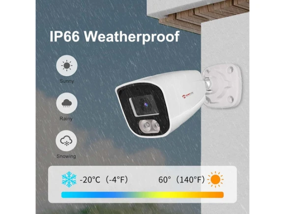 4MP Bullet PoE IP Camera with 2.8 mm Lens — Security Camera, Anpviz