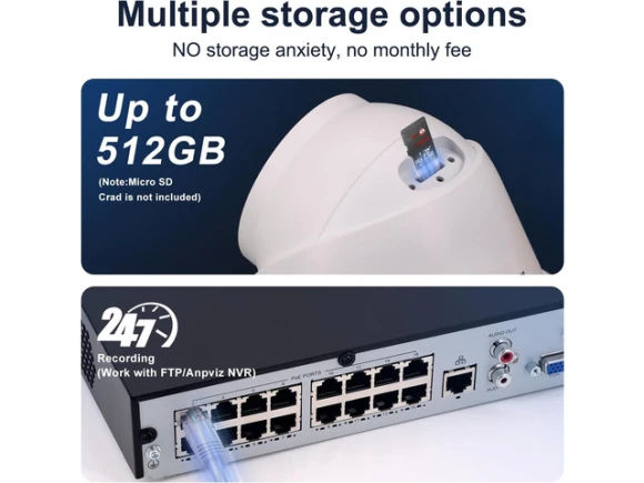 5MP IP Turret Camera — Security Camera, Anpviz