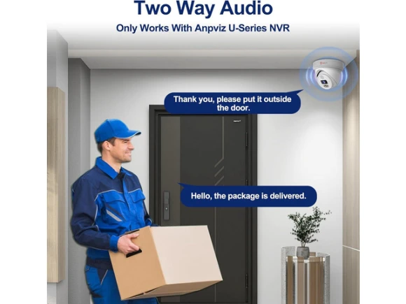 6MP Outdoor PoE Turret Surveillance Camera — Security Camera, Anpviz