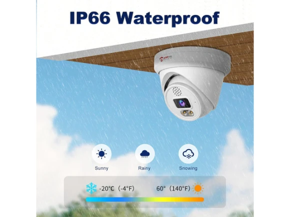 6MP Outdoor PoE Turret Surveillance Camera — Security Camera, Anpviz