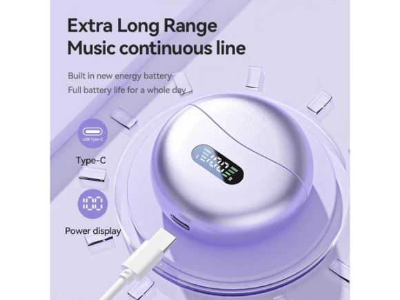 Black Clip-on Earbuds — Wireless Earbuds, Trisvision