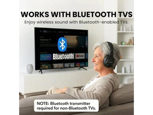 Bluetooth Over-Ear Headphones — Wireless Earbuds, Avantree