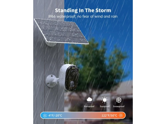 Outdoor Wireless Security Cameras, 2 Pack — Security Camera, Trisvision