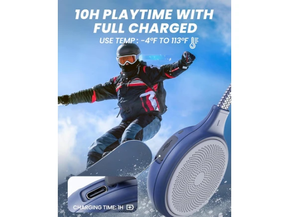 Ski Helmet Drop-in Headphones — Wireless Earbuds, OutdoorMaster