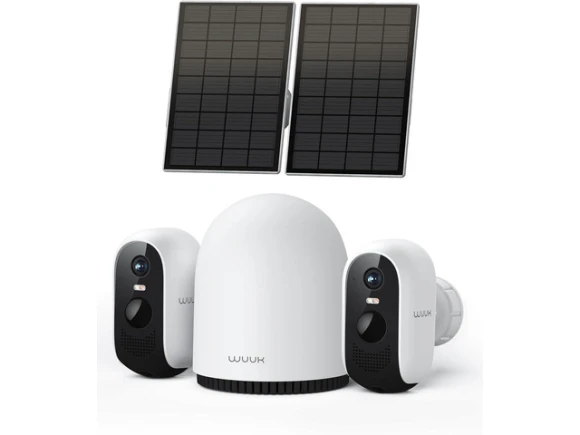 Solar Security Camera System, 2-Camera Kit — Security Camera, WUUK