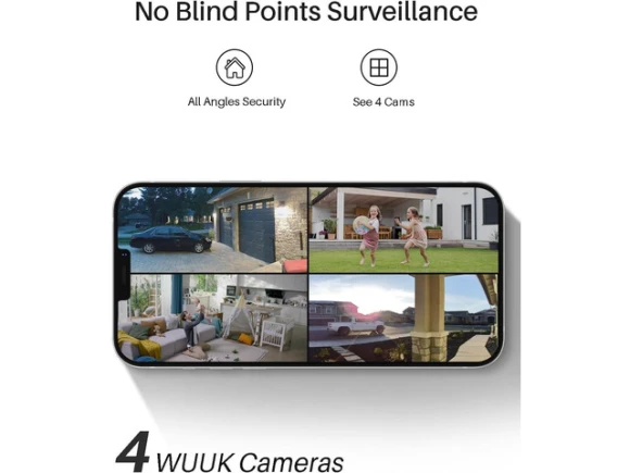 Solar Security Camera System, 2-Camera Kit — Security Camera, WUUK