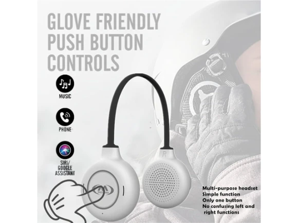 True wireless Bluetooth helmet speakers — Wireless Earbuds, Trisvision
