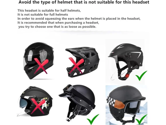 True wireless Bluetooth helmet speakers — Wireless Earbuds, Trisvision