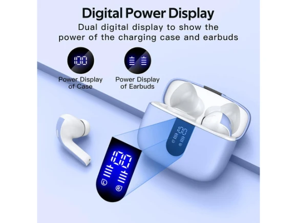 True Wireless Earbuds with Wireless Charging Case — Wireless Earbuds, TAGRY