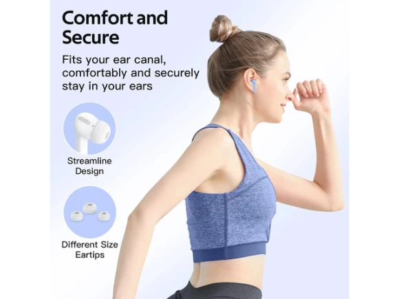 True Wireless Earbuds with Wireless Charging Case — Wireless Earbuds, TAGRY