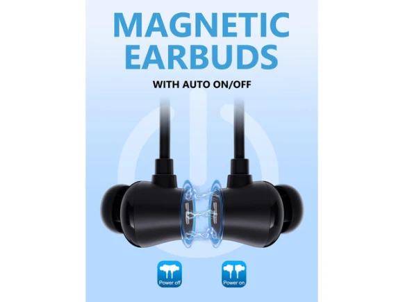 Wireless in-ear neckband Bluetooth headphones — Wireless Earbuds, Trisvision