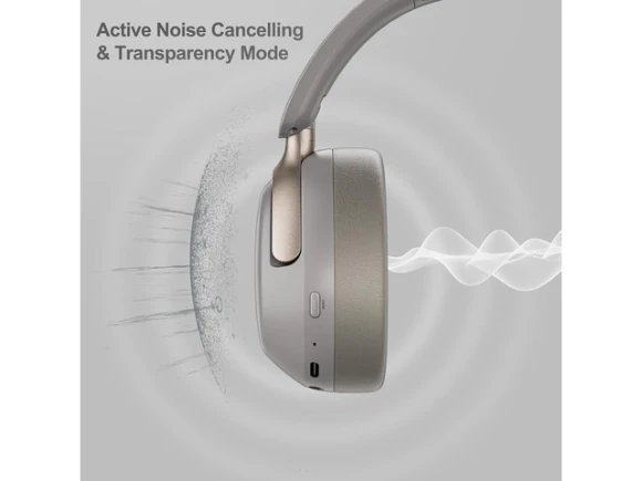Wireless Over-Ear Headphones, QC30, Dunes Grey, with Case — Wireless Earbuds, LORELEI