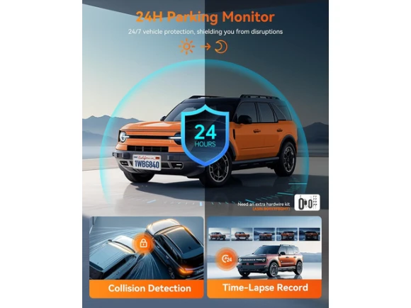 12-inch Mirror Dash Cam — Dash Cam, WOLFBOX