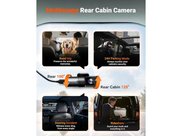4-Channel Dash Cam with 360-Degree Coverage — Dash Cam, VANTRUE