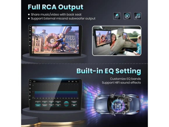 9-Inch Android Car Stereo for Toyota RAV4 (2003–2005) — Car Infotainment System, Podofo