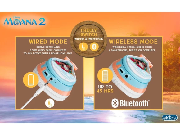 Bluetooth Headphones — Wireless Earbuds, eKids