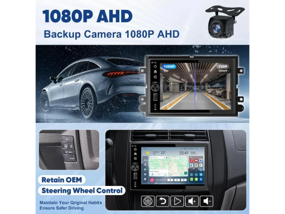 Car Radio for Ford F150 (2004-2008) and Ford F250/F350 (2006-2014) — Car Infotainment System, Trisvision