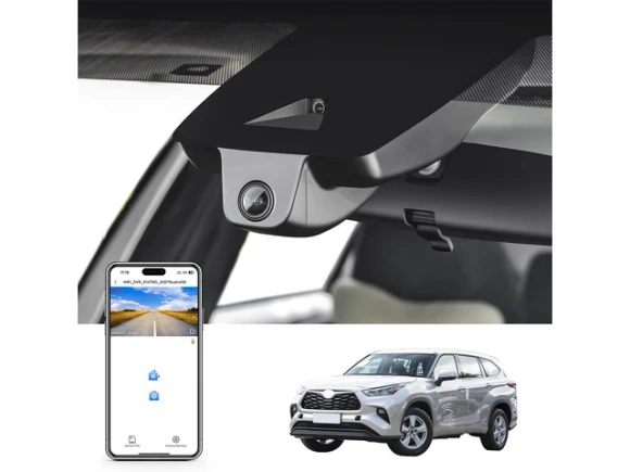 Dash Cam for Toyota Highlander and Highlander Hybrid, Gen4 UX70, 2020–2026 — Dash Cam, Trisvision
