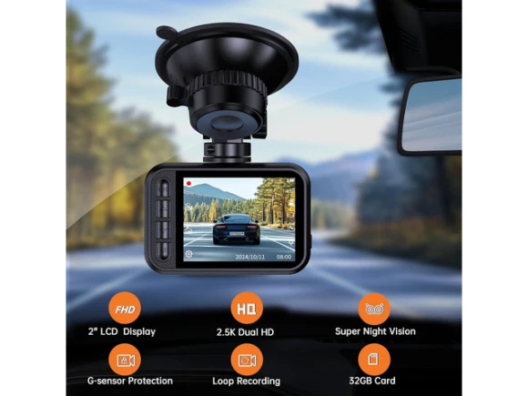 Dual Dash Camera — Dash Cam, Trisvision