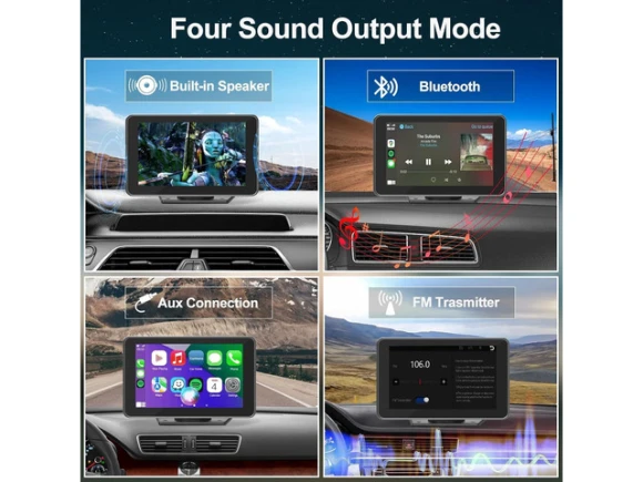 Portable Car Stereo — Car Infotainment System, Trisvision