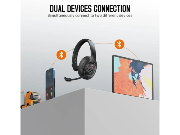 Trucker Bluetooth Headset — Wireless Earbuds, EKSA