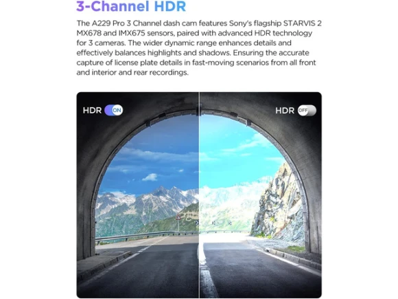 3-Channel Dash Cam — Dash Cam, VIOFO