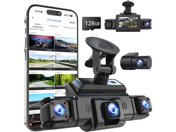 4-Channel Dash Camera — Dash Cam, Trisvision
