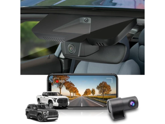 4K Front and Rear Dash Camera for Toyota Tundra and Sequoia — Dash Cam, Fitcamx