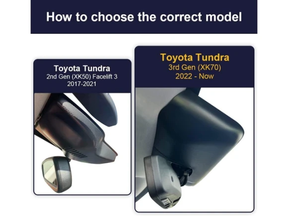 4K Front and Rear Dash Camera for Toyota Tundra and Sequoia — Dash Cam, Fitcamx
