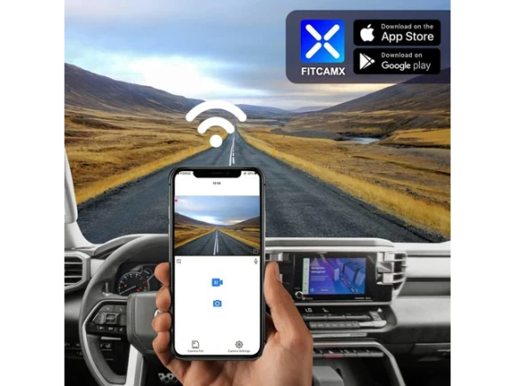 4K Front and Rear Dash Camera for Toyota Tundra and Sequoia — Dash Cam, Fitcamx