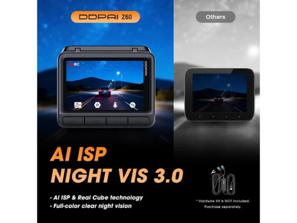 4K Front-and-Rear Dash Camera — Dash Cam, DDPAI
