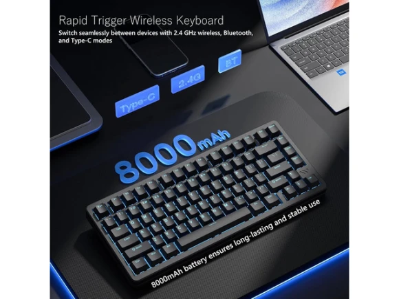 75% Wireless Mechanical Keyboard — Bluetooth Keyboard, Womier